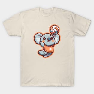 Cute Koala Volleyball Player T-Shirt